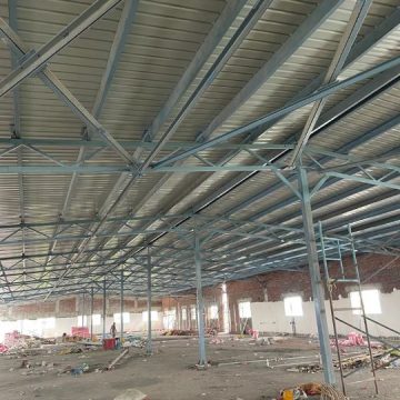 Steel truss for factory roof